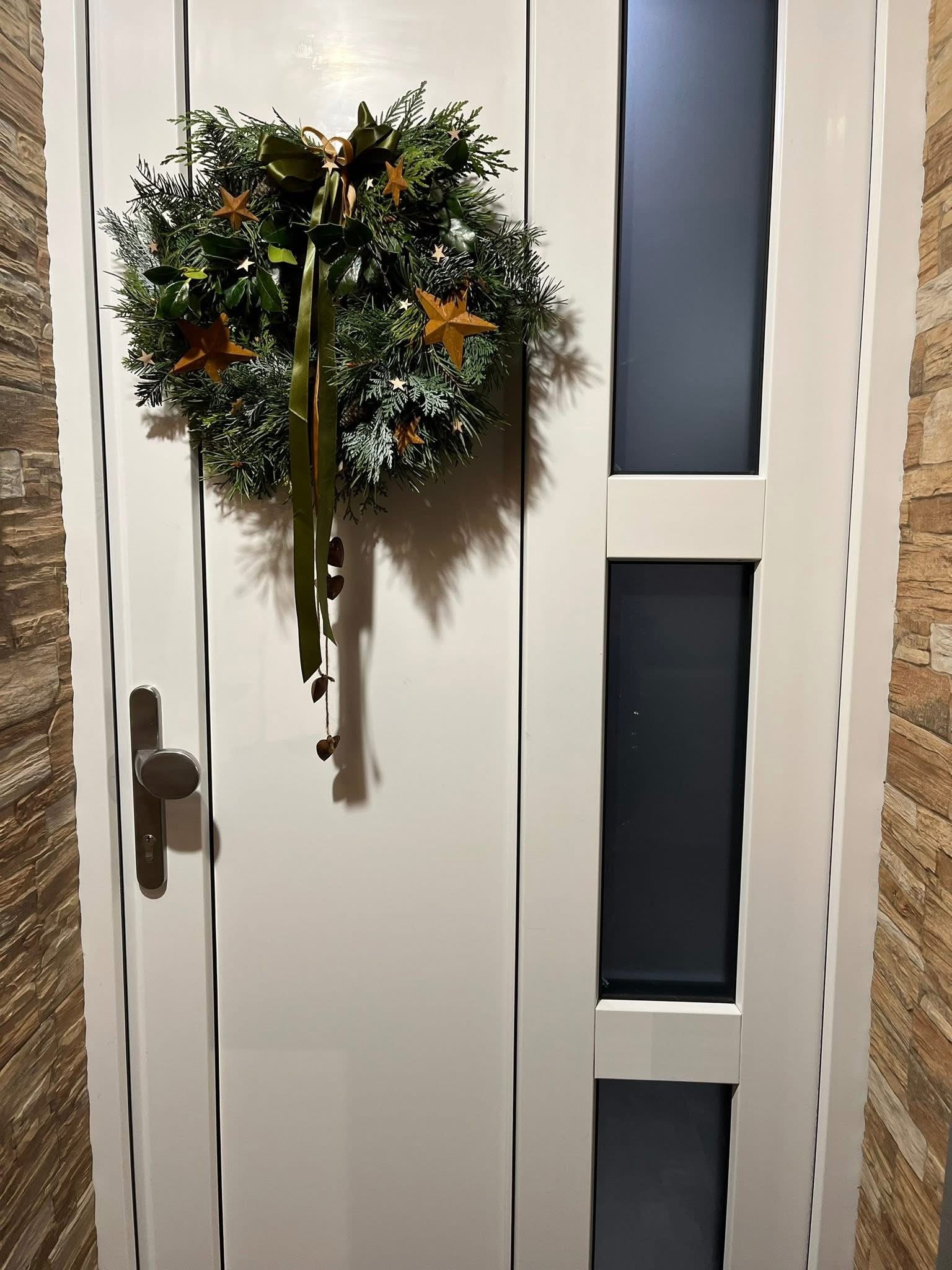 Dekorace přírodní věnec Vánoční