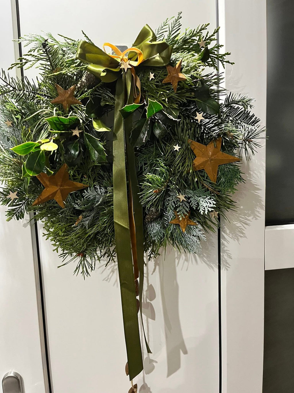 Dekorace přírodní věnec Vánoční