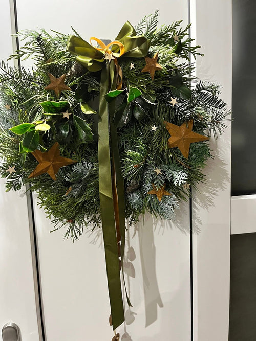 Dekorace přírodní věnec Vánoční