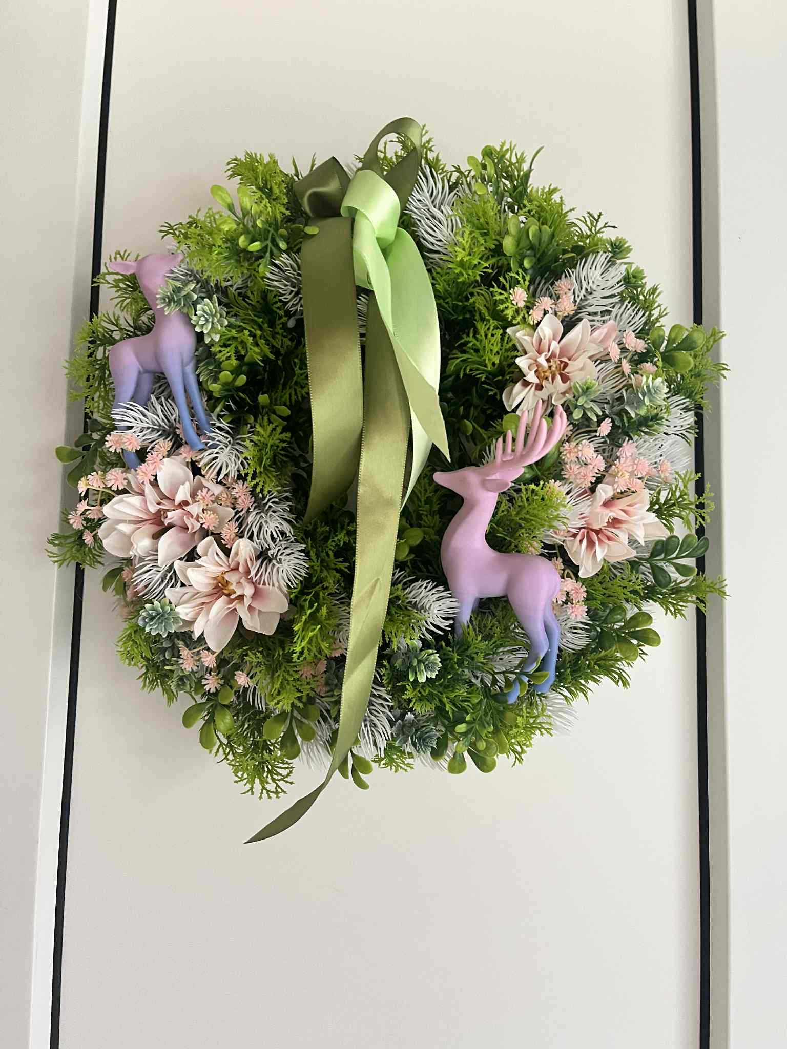 Handmade Vánoční Věnec Na Dvěře Deer